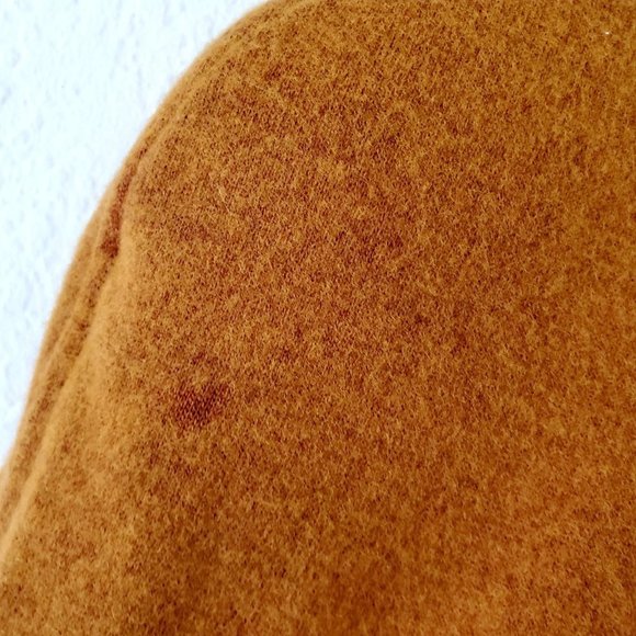 80's Mustard Yellow Wool Jacket, Slightly Distressed Jacket, Size 8 Medium - Picture 13 of 15